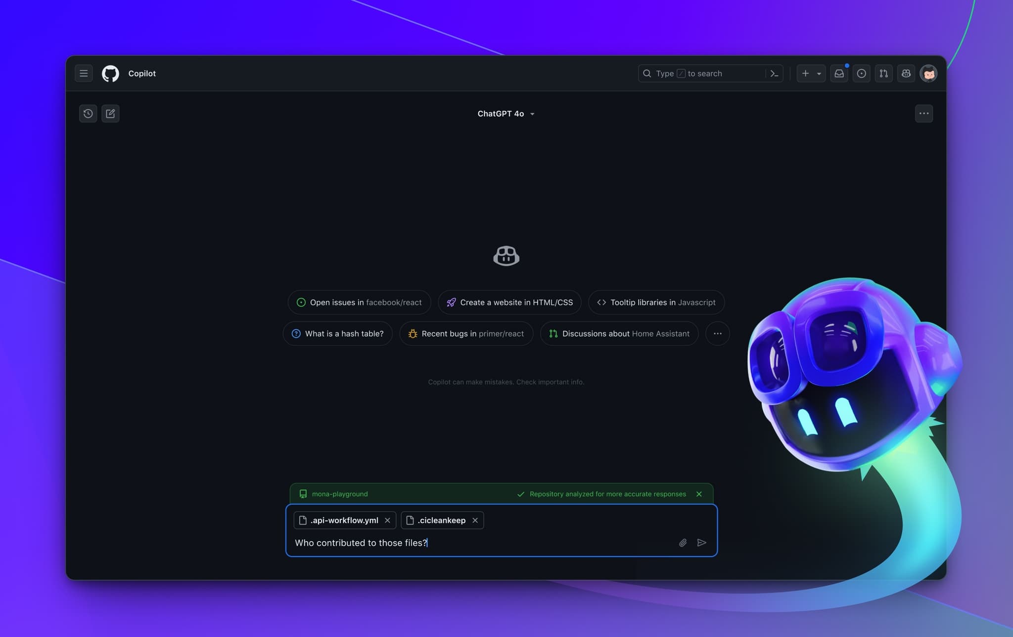 Ejemplo de uso de GitHub Copilot Free en Visual Studio Code